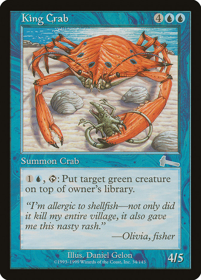 King Crab [Urza's Legacy] | Webway Games