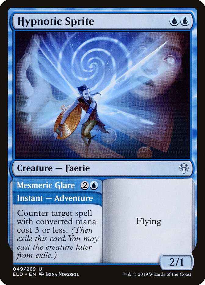 Hypnotic Sprite // Mesmeric Glare [Throne of Eldraine] | Webway Games