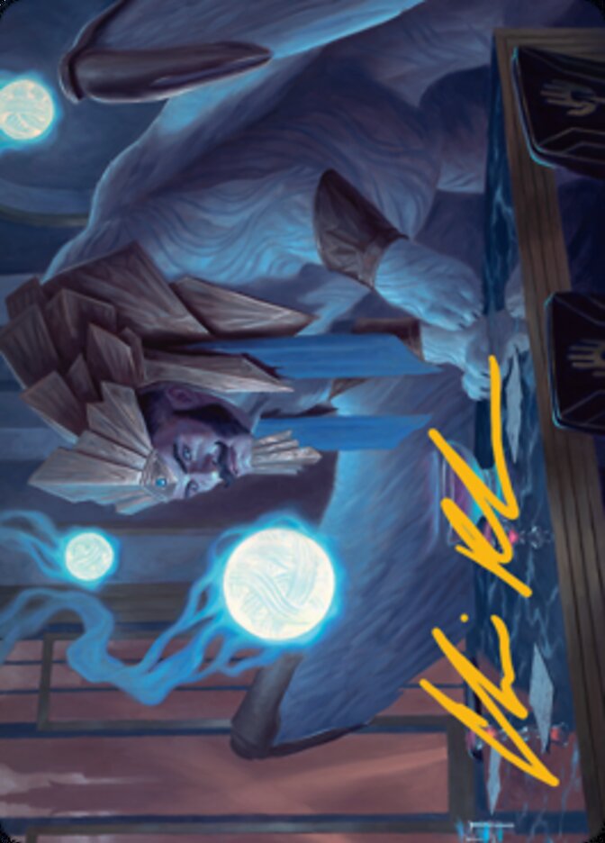 Tivit, Seller of Secrets Art Card (Gold-Stamped Signature) [Streets of New Capenna Art Series] | Webway Games