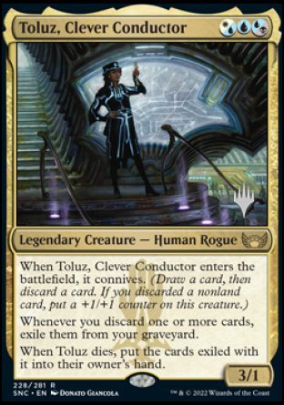 Toluz, Clever Conductor (Promo Pack) [Streets of New Capenna Promos] | Webway Games