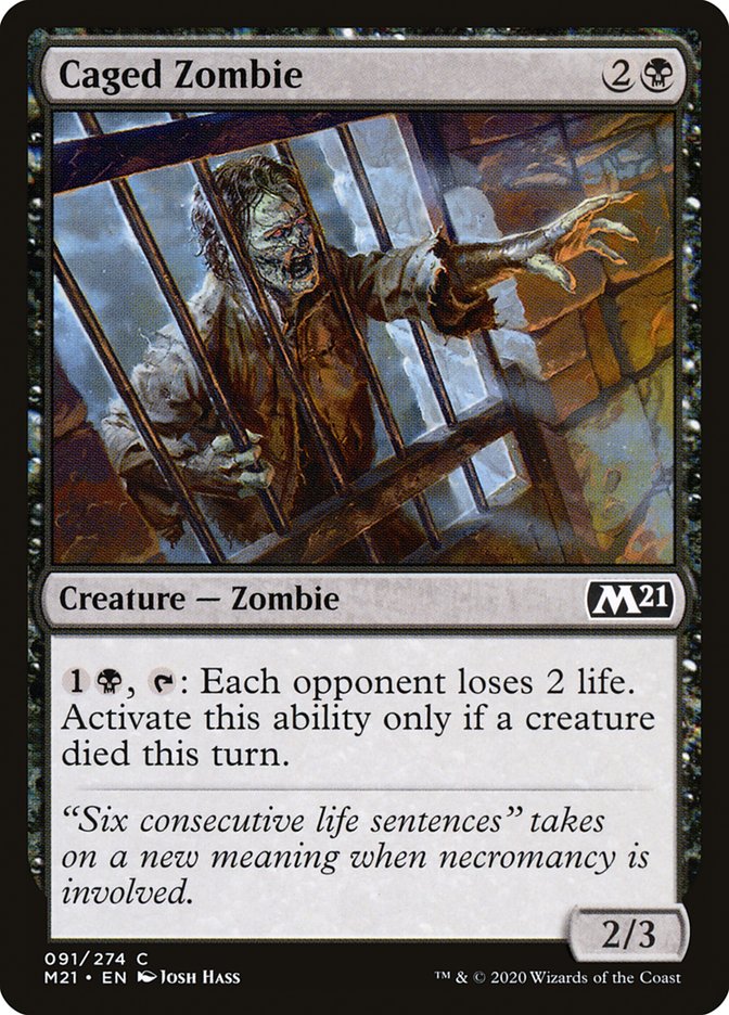 Caged Zombie [Core Set 2021] | Webway Games