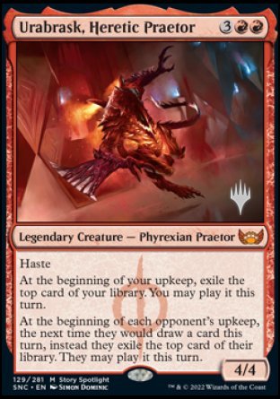 Urabrask, Heretic Praetor (Promo Pack) [Streets of New Capenna Promos] | Webway Games