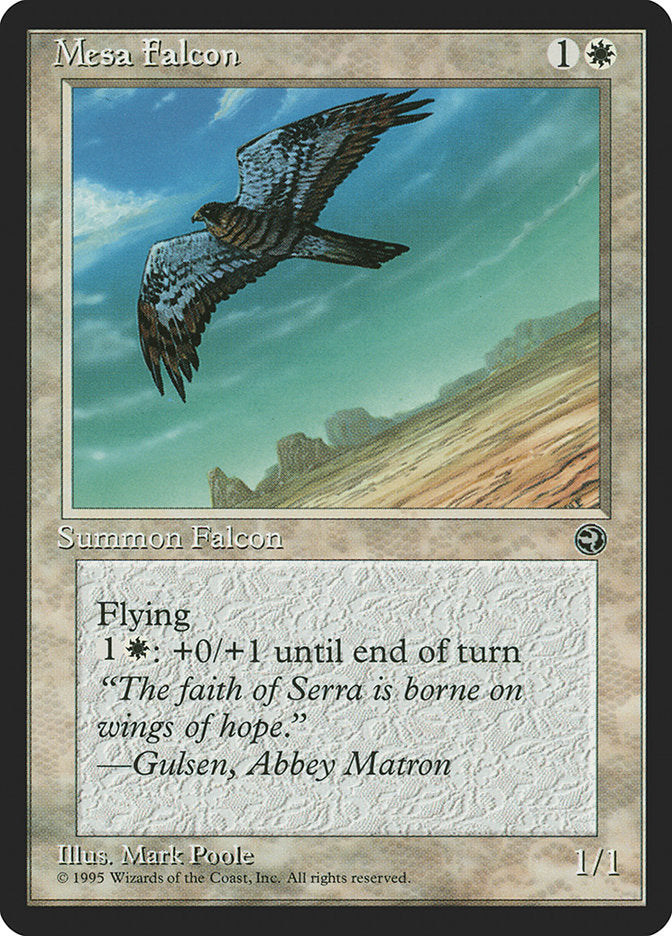 Mesa Falcon (Gulsen Flavor Text) [Homelands] | Webway Games