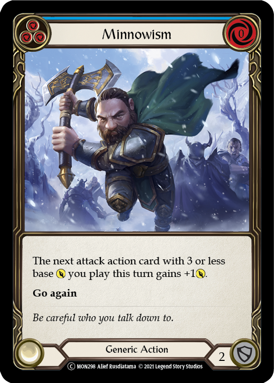 Minnowism (Blue) (Rainbow Foil) [U-MON298-RF] Unlimited Rainbow Foil | Webway Games