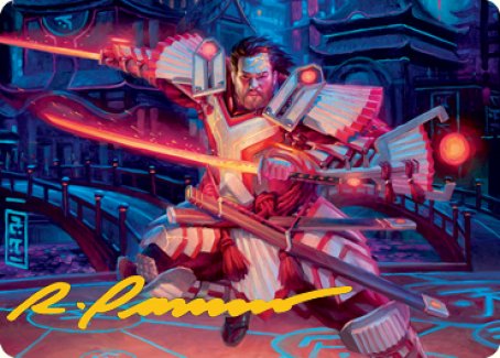 Isshin, Two Heavens as One 1 Art Card (Gold-Stamped Signature) [Kamigawa: Neon Dynasty Art Series] | Webway Games