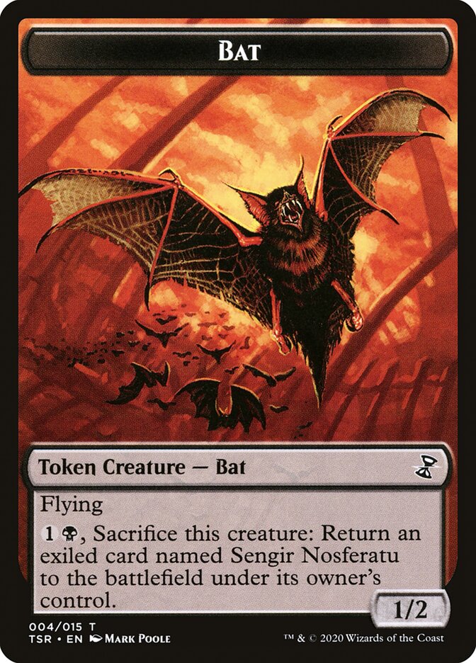 Bat Token [Time Spiral Remastered Tokens] | Webway Games