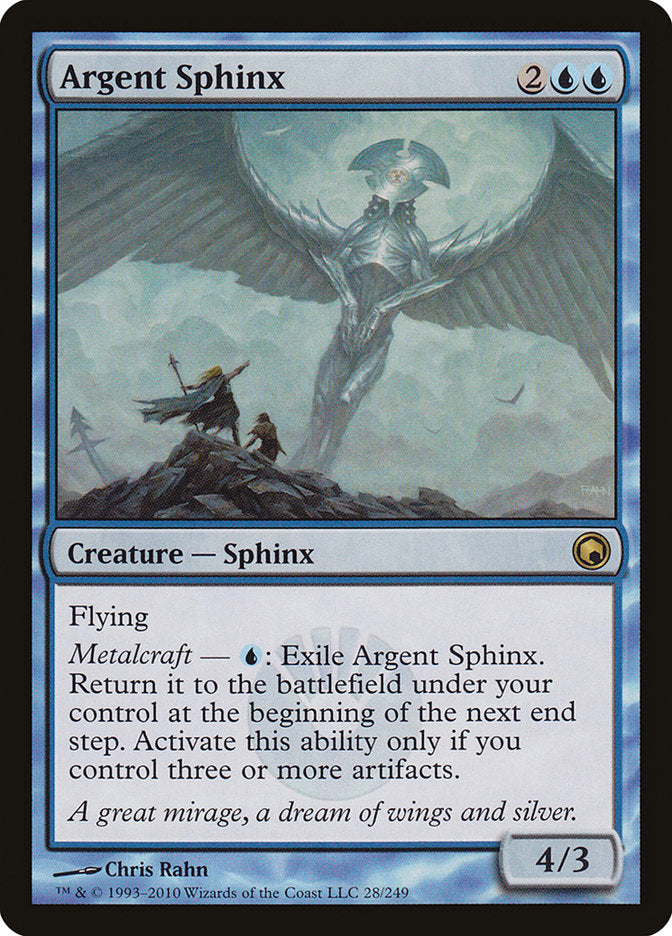 Argent Sphinx [Scars of Mirrodin] | Webway Games
