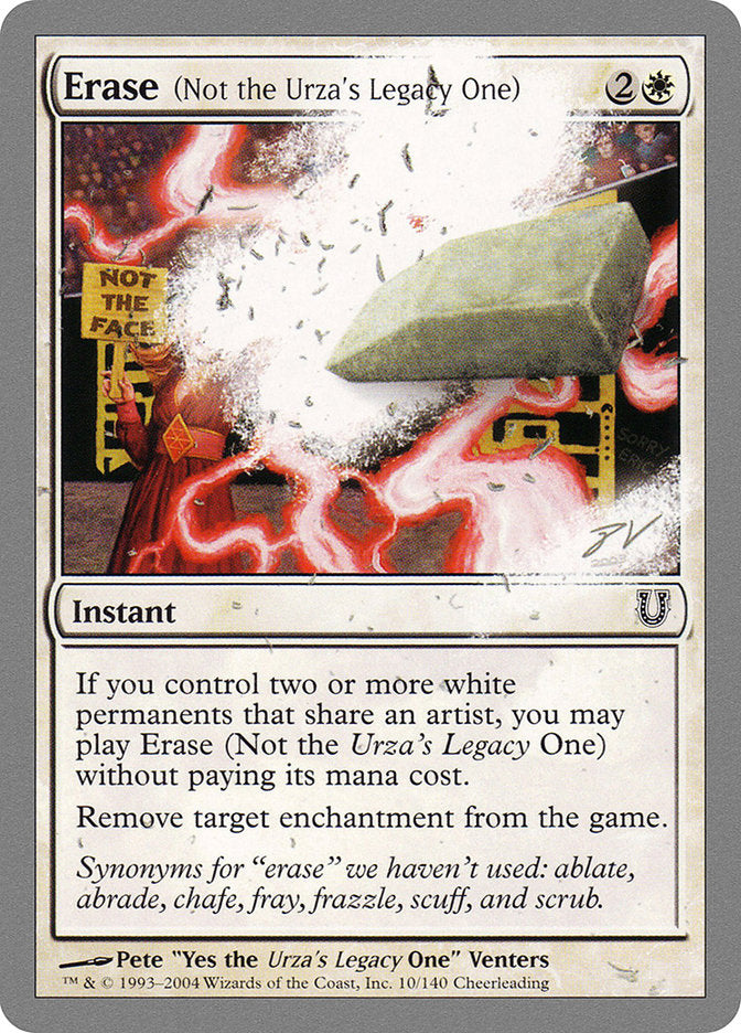 Erase (Not the Urza's Legacy One) [Unhinged] | Webway Games