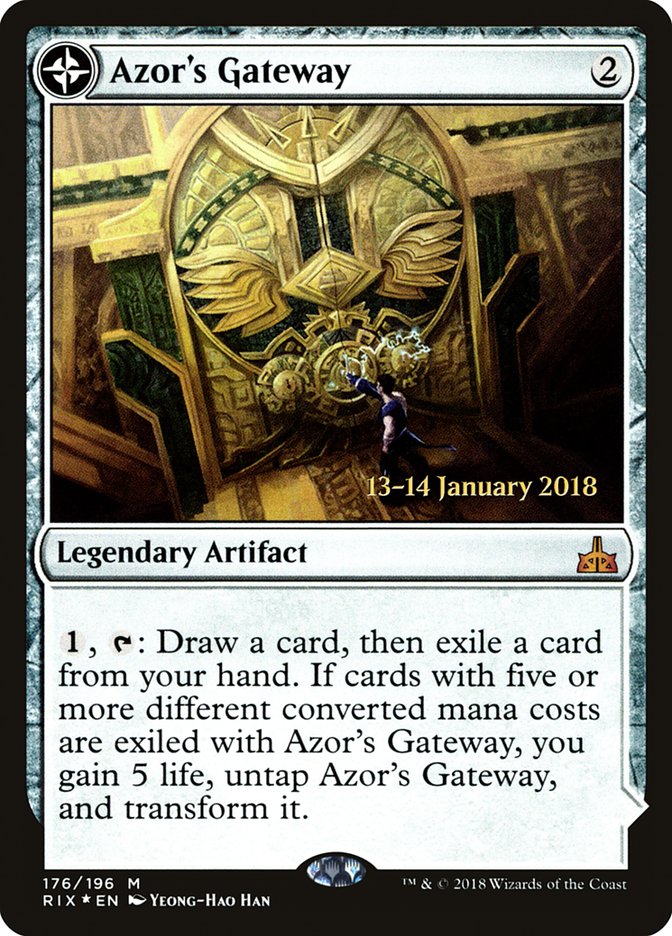 Azor's Gateway // Sanctum of the Sun (Prerelease) [Rivals of Ixalan Prerelease Promos] | Webway Games