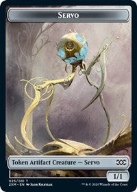 Servo // Treasure Double-sided Token [Double Masters Tokens] | Webway Games