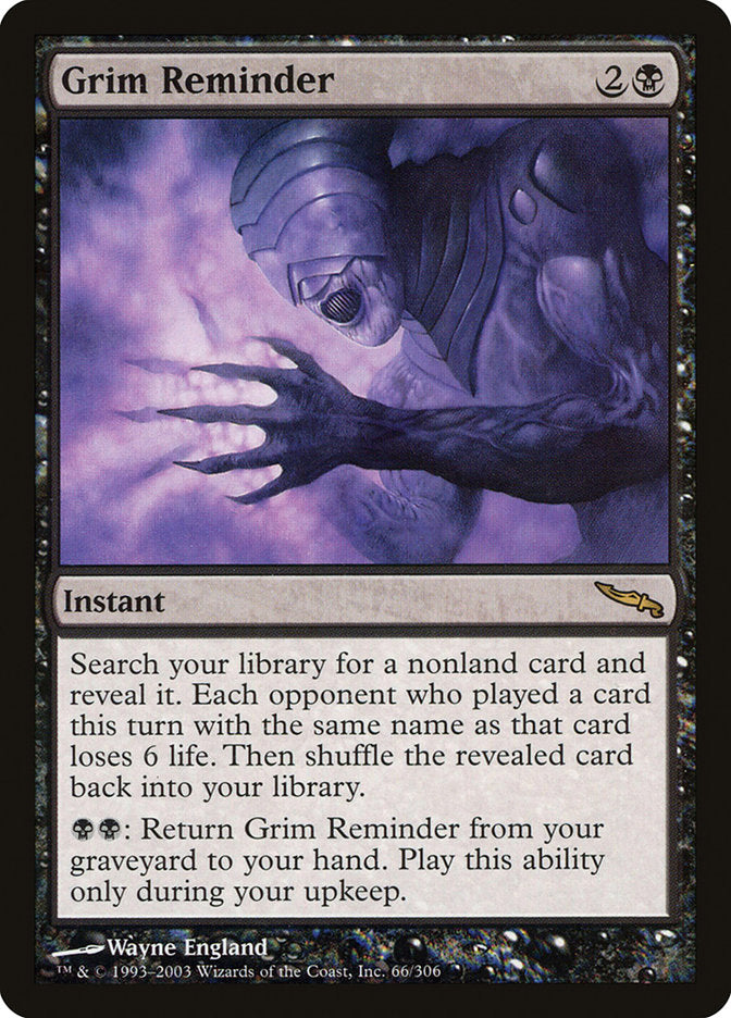Grim Reminder [Mirrodin] | Webway Games