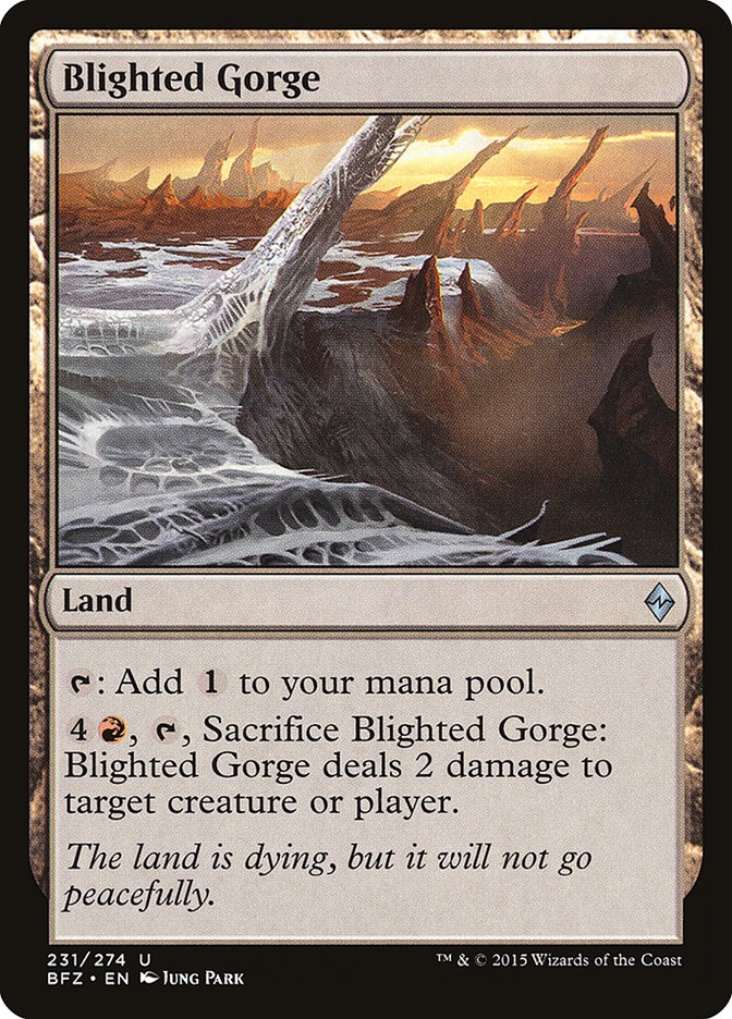 Blighted Gorge [Battle for Zendikar] | Webway Games