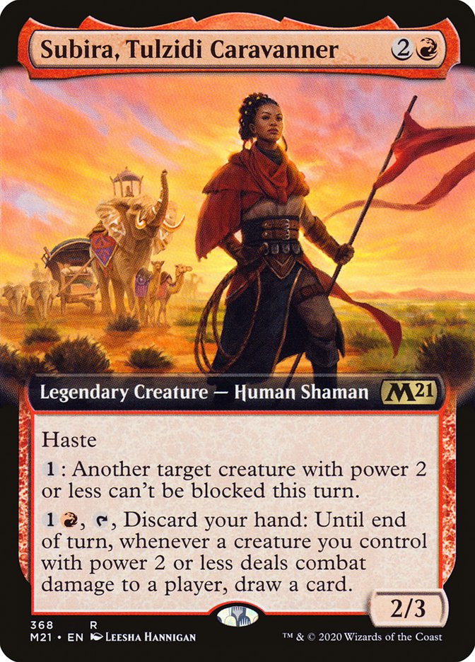 Subira, Tulzidi Caravanner (Extended Art) [Core Set 2021] | Webway Games