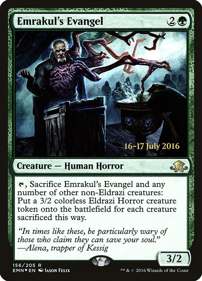 Emrakul's Evangel  (Prerelease) [Eldritch Moon Prerelease Promos] | Webway Games