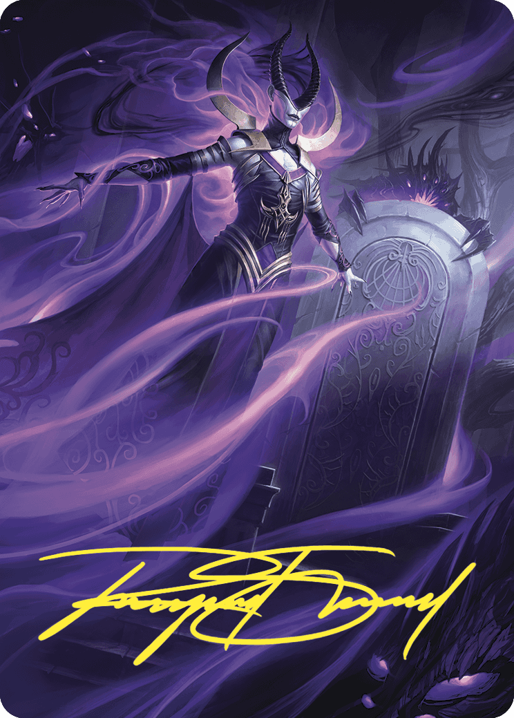Ashiok, Wicked Manipulator Art Card (10/81) (Gold-Stamped Signature) [Wilds of Eldraine Art Series] | Webway Games