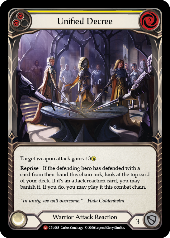 Unified Decree [CRU083] 1st Edition Rainbow Foil | Webway Games