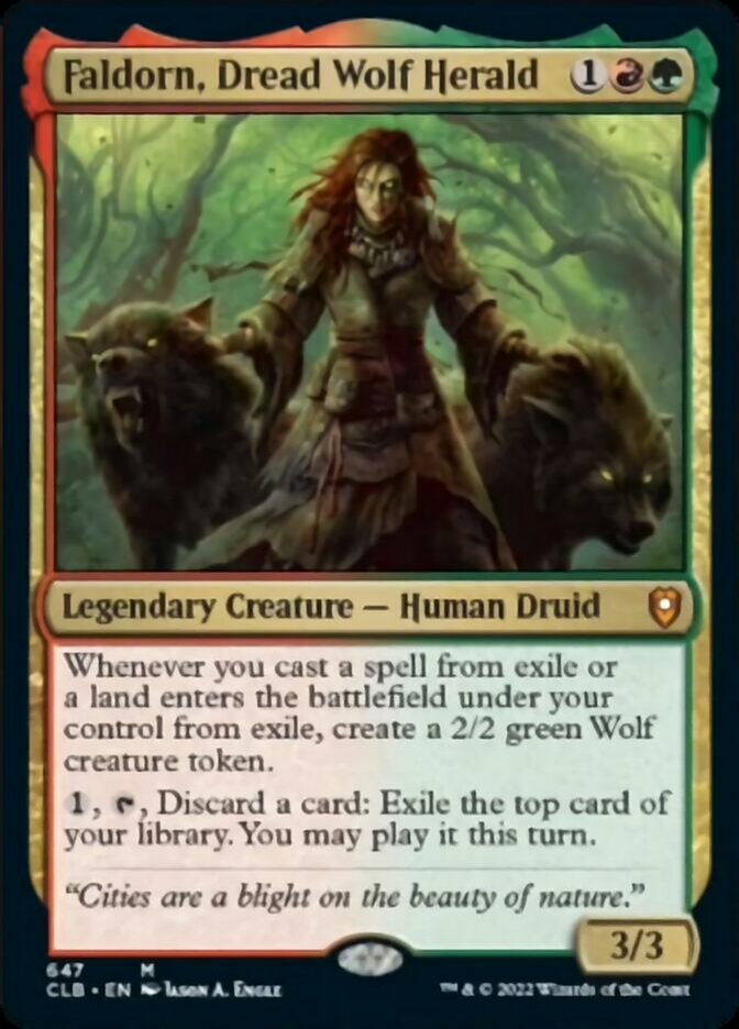 Faldorn, Dread Wolf Herald [Commander Legends: Battle for Baldur's Gate] | Webway Games