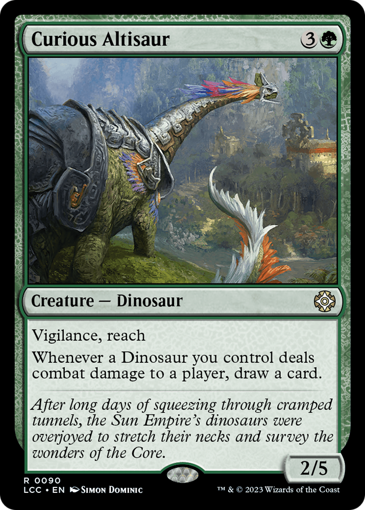 Curious Altisaur [The Lost Caverns of Ixalan Commander] | Webway Games
