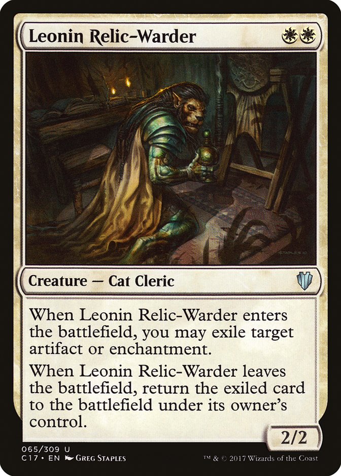 Leonin Relic-Warder [Commander 2017] | Webway Games