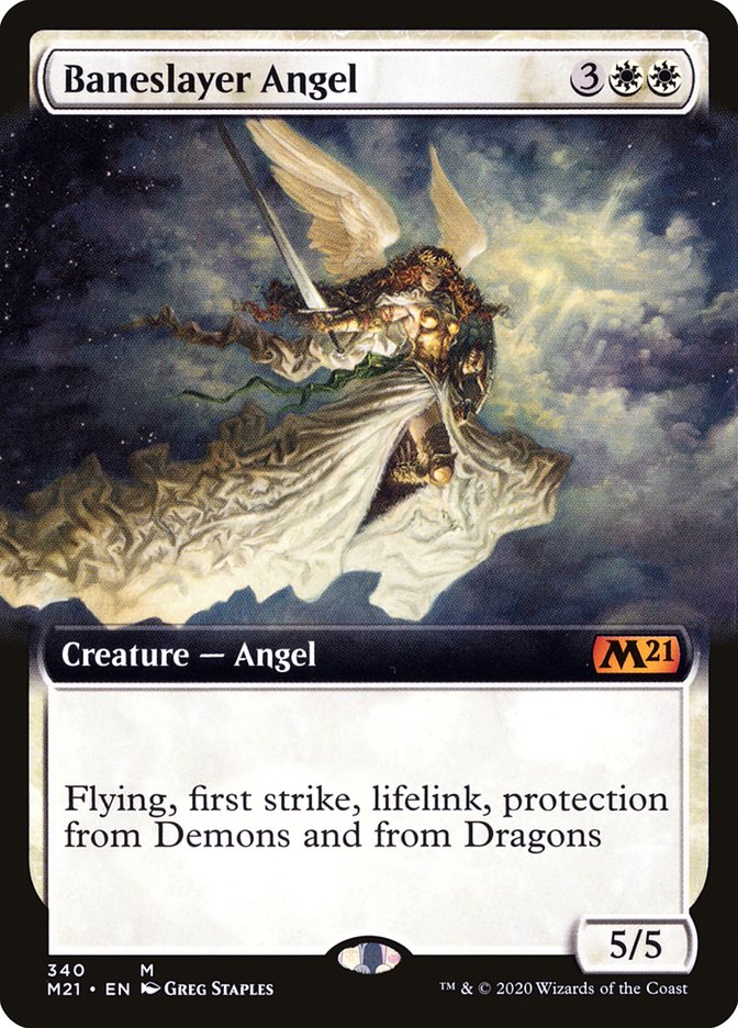 Baneslayer Angel (Extended Art) [Core Set 2021] | Webway Games