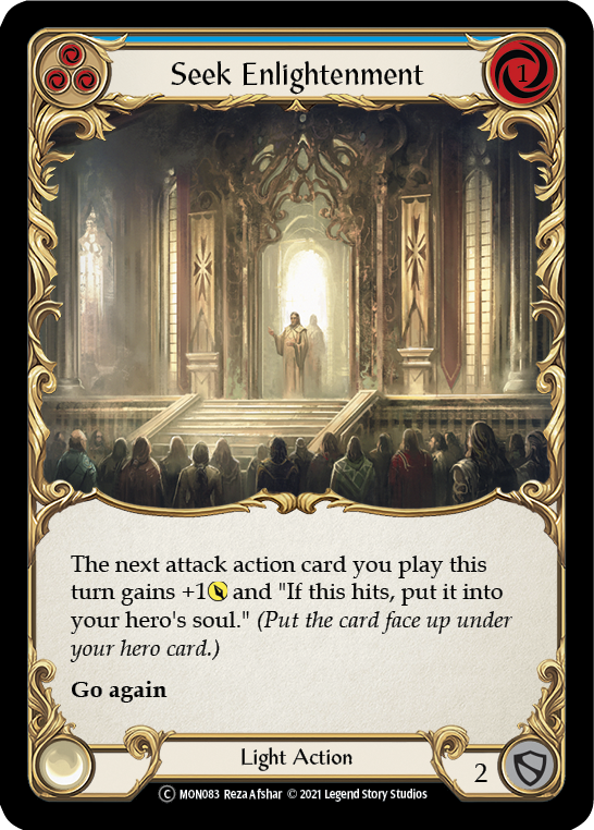 Seek Enlightenment (Blue) [U-MON083] Unlimited Normal | Webway Games