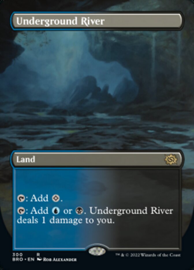 Underground River (Borderless Alternate Art) [The Brothers' War] | Webway Games