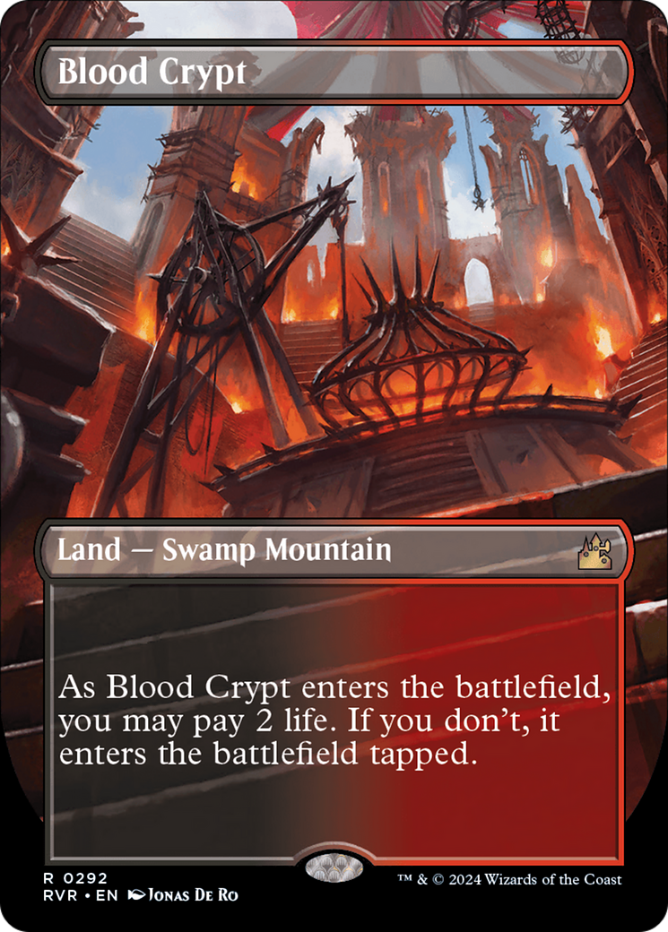 Blood Crypt (Borderless) [Ravnica Remastered] | Webway Games