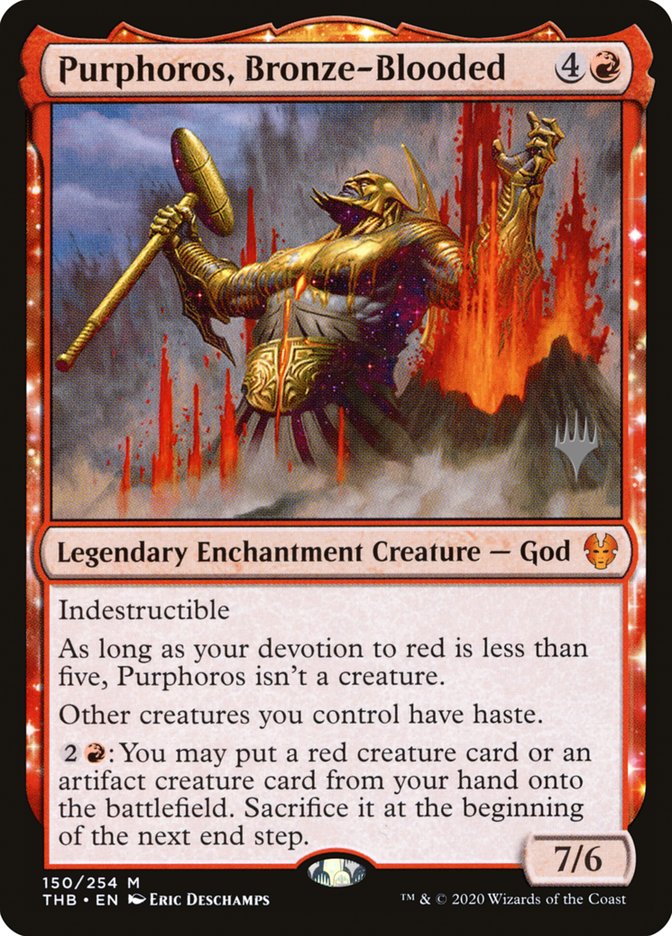 Purphoros, Bronze-Blooded (Promo Pack) [Theros Beyond Death Promos] | Webway Games