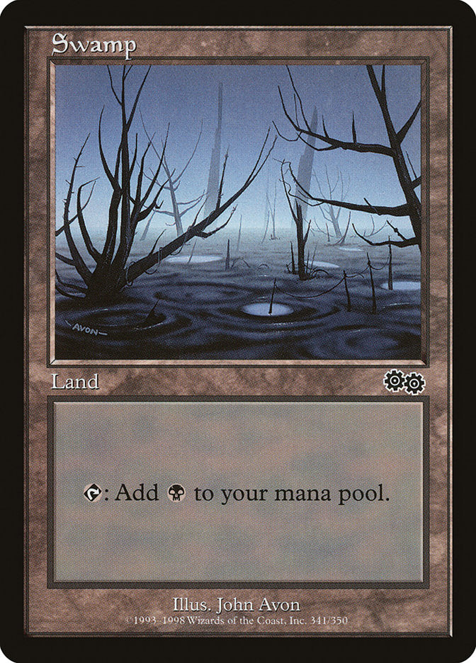 Swamp (#341) [Urza's Saga] | Webway Games