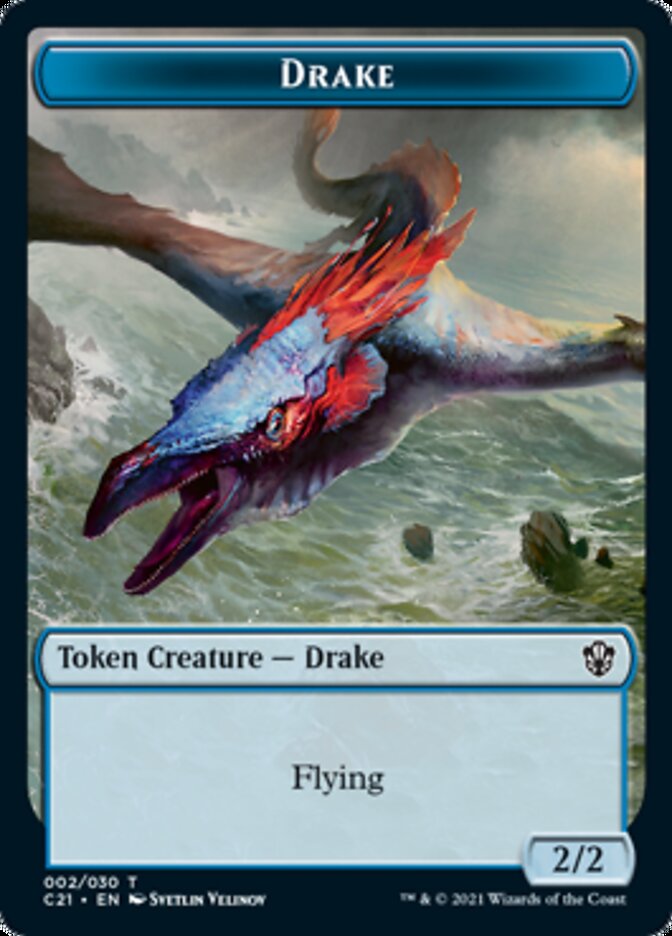 Drake // Elemental (002) Token [Commander 2021 Tokens] | Webway Games