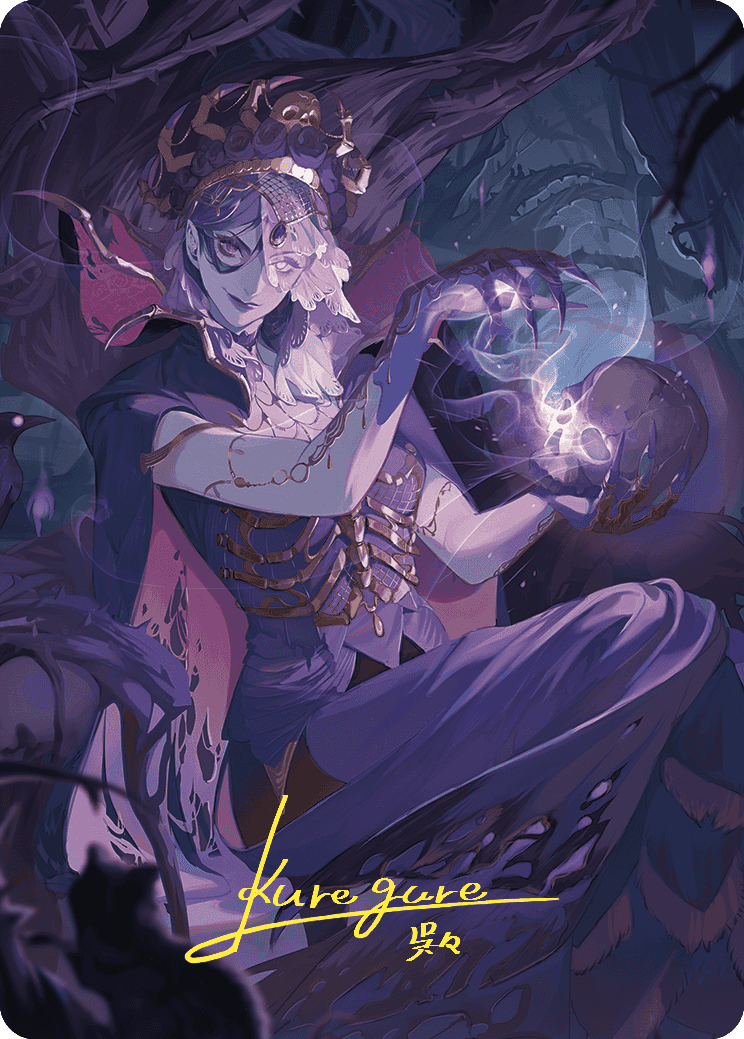 Necropotence Art Card (Gold-Stamped Signature) [Wilds of Eldraine Art Series] | Webway Games
