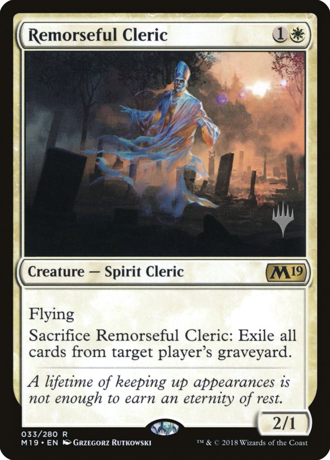 Remorseful Cleric (Promo Pack) [Core Set 2019 Promos] | Webway Games