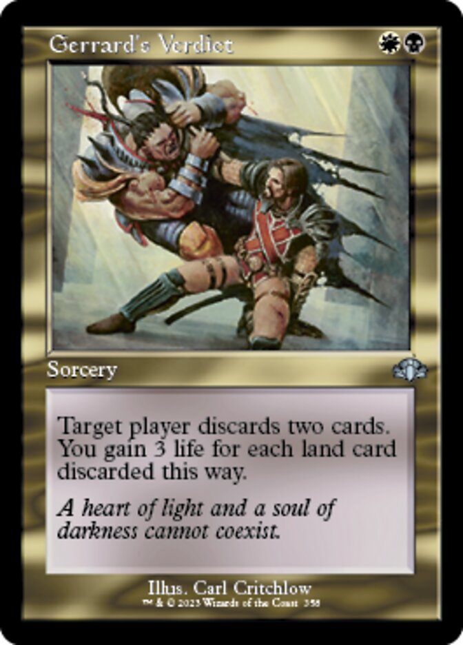 Gerrard's Verdict (Retro) [Dominaria Remastered] | Webway Games