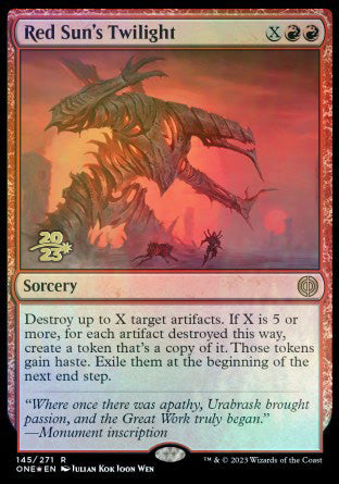 Red Sun's Twilight [Phyrexia: All Will Be One Prerelease Promos] | Webway Games