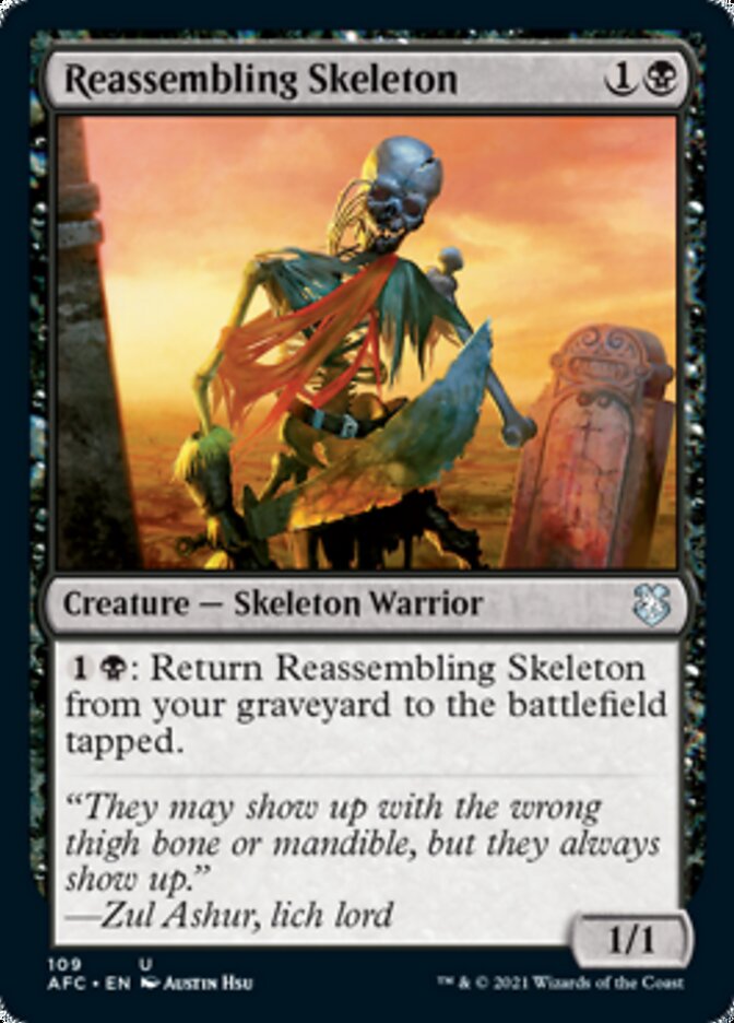 Reassembling Skeleton [Dungeons & Dragons: Adventures in the Forgotten Realms Commander] | Webway Games