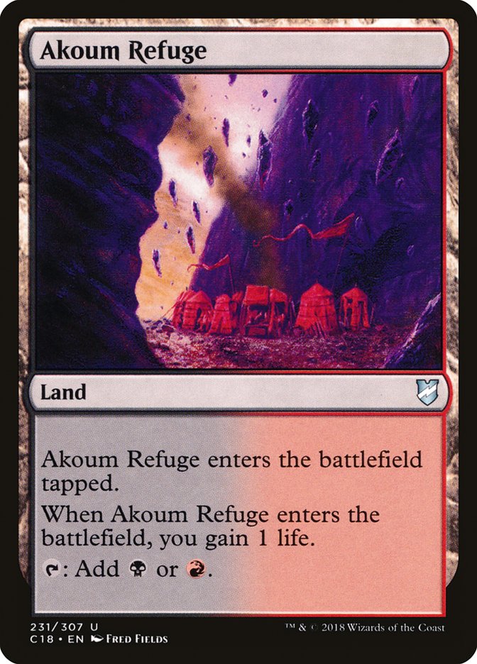 Akoum Refuge [Commander 2018] | Webway Games