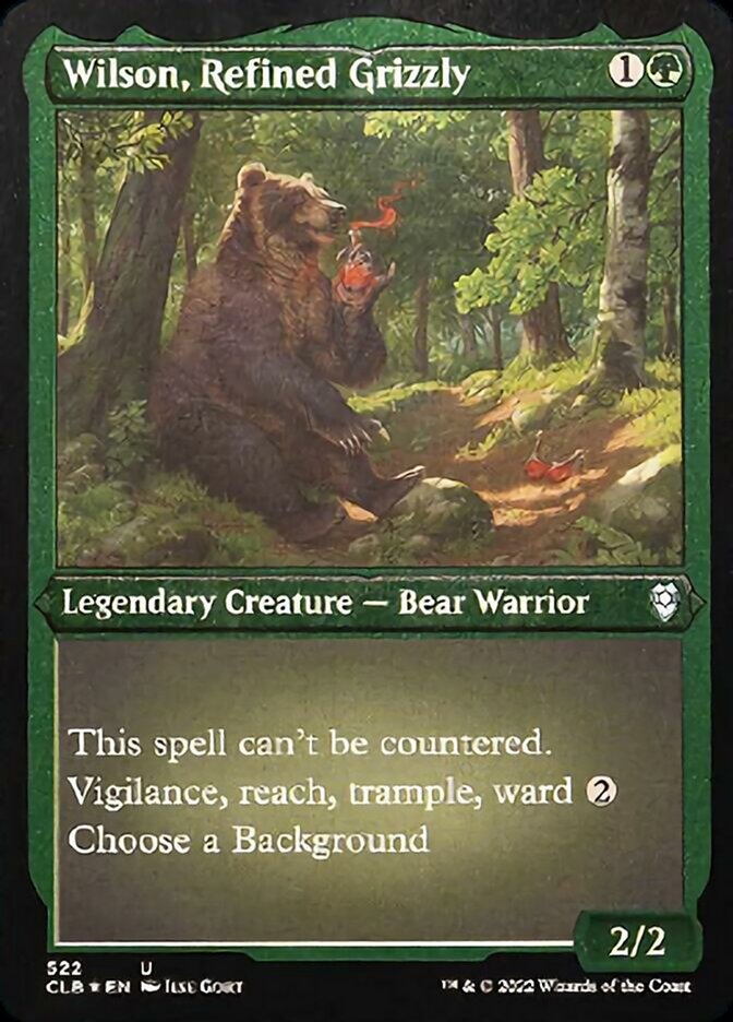 Wilson, Refined Grizzly (Foil Etched) [Commander Legends: Battle for Baldur's Gate] | Webway Games