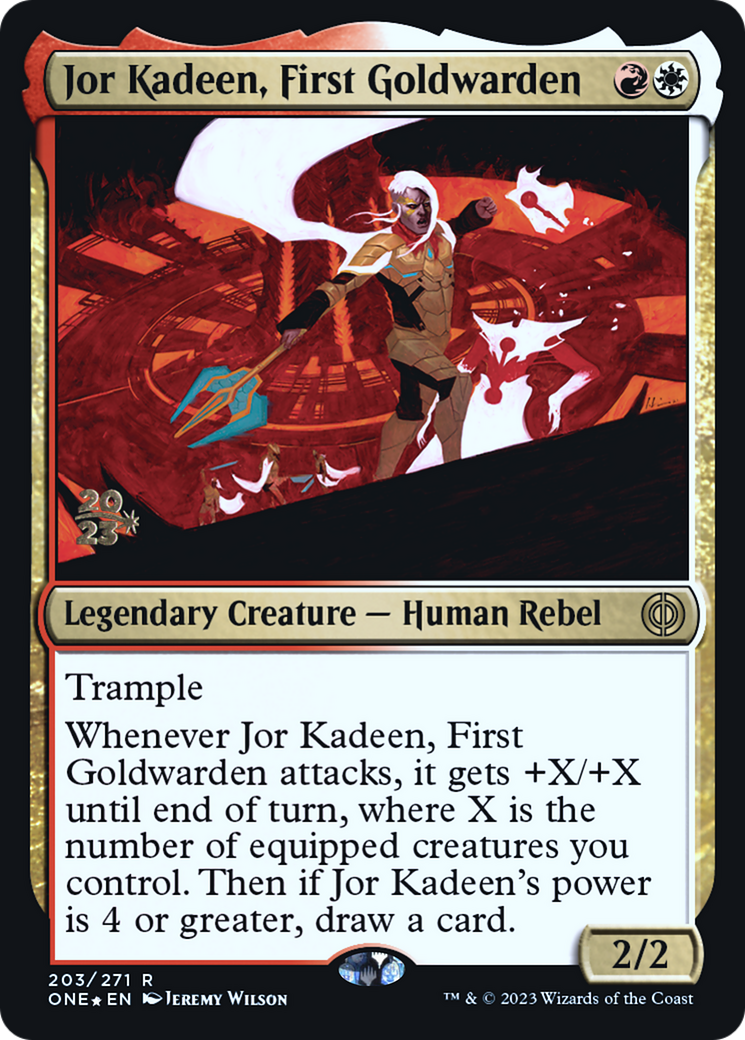 Jor Kadeen, First Goldwarden [Phyrexia: All Will Be One Prerelease Promos] | Webway Games