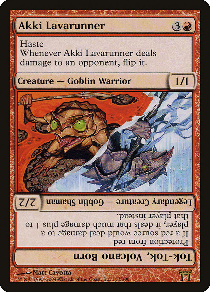 Akki Lavarunner // Tok-Tok, Volcano Born [Champions of Kamigawa] | Webway Games