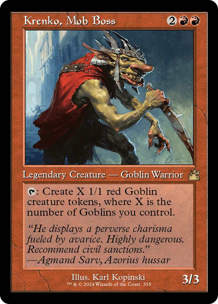 Krenko, Mob Boss (Retro) [Ravnica Remastered] | Webway Games