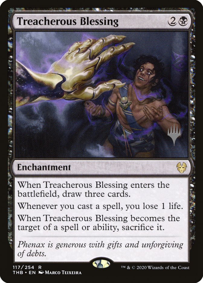 Treacherous Blessing (Promo Pack) [Theros Beyond Death Promos] | Webway Games
