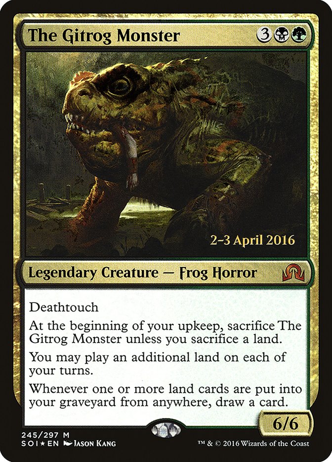 The Gitrog Monster (Prerelease) [Shadows over Innistrad Prerelease Promos] | Webway Games