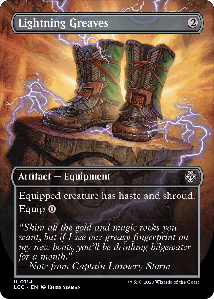 Lightning Greaves (Borderless) [The Lost Caverns of Ixalan Commander] | Webway Games