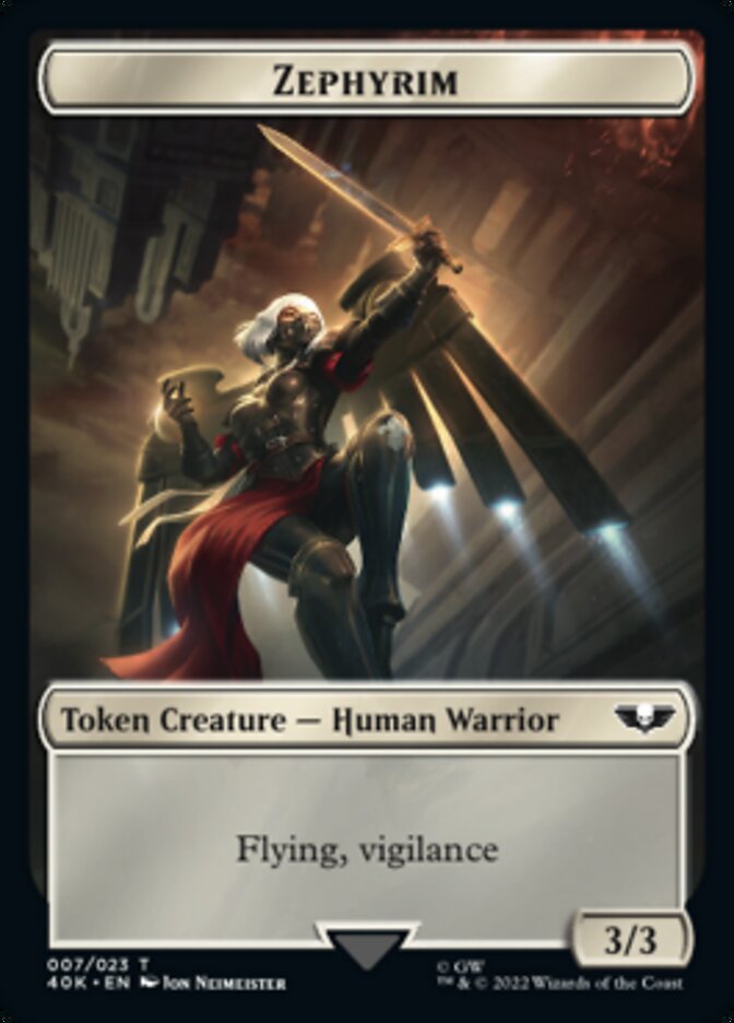 Soldier (002) // Zephyrim Double-sided Token (Surge Foil) [Universes Beyond: Warhammer 40,000 Tokens] | Webway Games