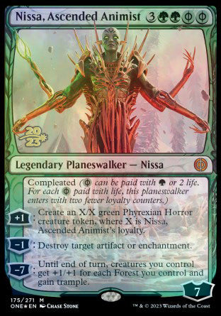 Nissa, Ascended Animist [Phyrexia: All Will Be One Prerelease Promos] | Webway Games