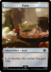 Spirit // Food (0023) Double-Sided Token (Surge Foil) [The Lord of the Rings: Tales of Middle-Earth Tokens] | Webway Games