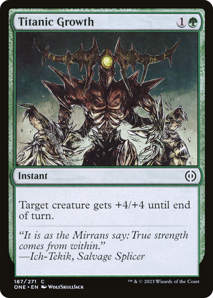Titanic Growth [Phyrexia: All Will Be One] | Webway Games