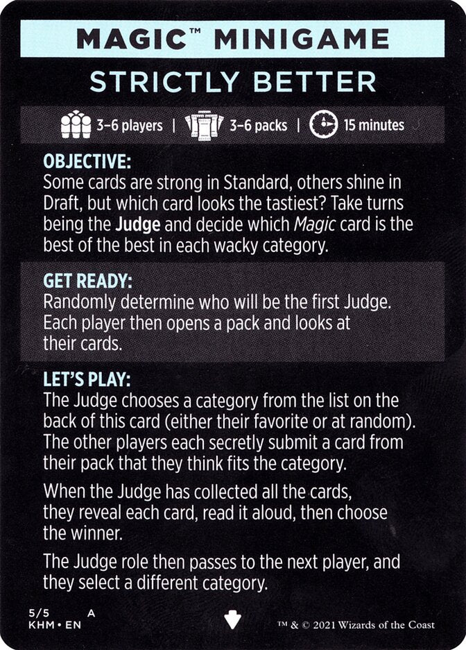 Strictly Better (Magic Minigame) [Kaldheim Minigame] | Webway Games