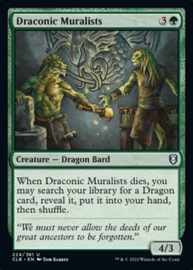 Draconic Muralists [Commander Legends: Battle for Baldur's Gate] | Webway Games