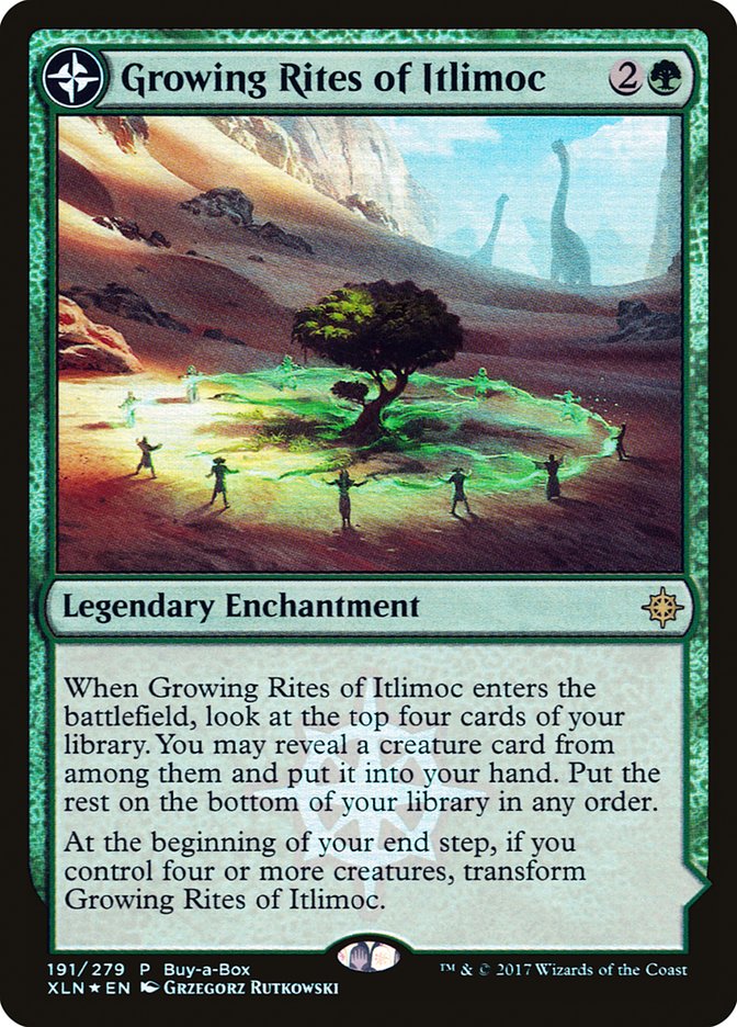 Growing Rites of Itlimoc // Itlimoc, Cradle of the Sun (Buy-A-Box) [Ixalan Treasure Chest] | Webway Games